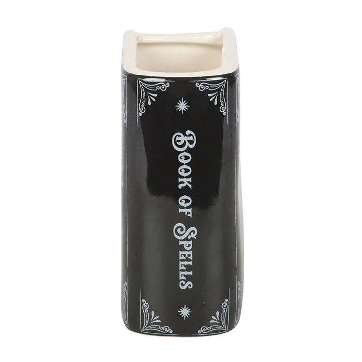 Book of Spells Gothic Halloween Book Shaped Vase