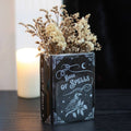 Book of Spells Gothic Halloween Book Shaped Vase
