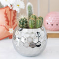 Silver Disco Ball Vase