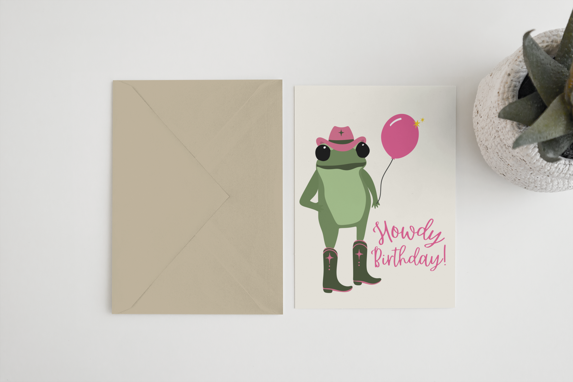 Howdy birthday A6/5x7 card