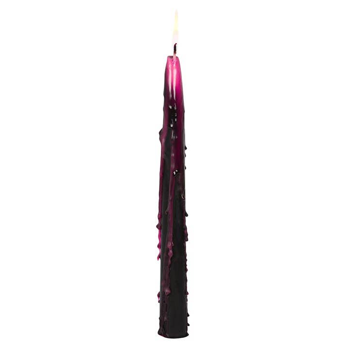 Set of 4 Gothic Pink Vampire Tears Bleeding Halloween Taper