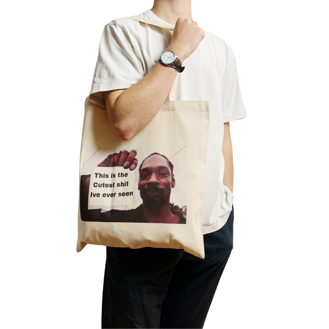 Snoop Dogg The Cutest Funny Meme Canvas Tote Bag